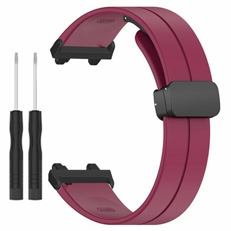Huami Amazfit Active Edge A2212 Watch Band Silicone Wrist Strap with Magnetic Folding Buckle