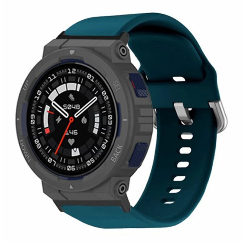 Huami Amazfit Active Edge A2212 Watch Strap Silicone Breathable Watch Band Replacement - Army Green