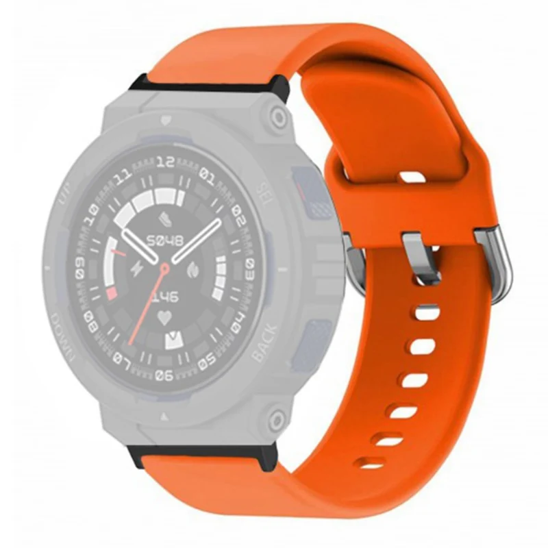 Huami Amazfit Active Edge A2212 Watch Strap Silicone Breathable Watch Band Replacement - Army Green
