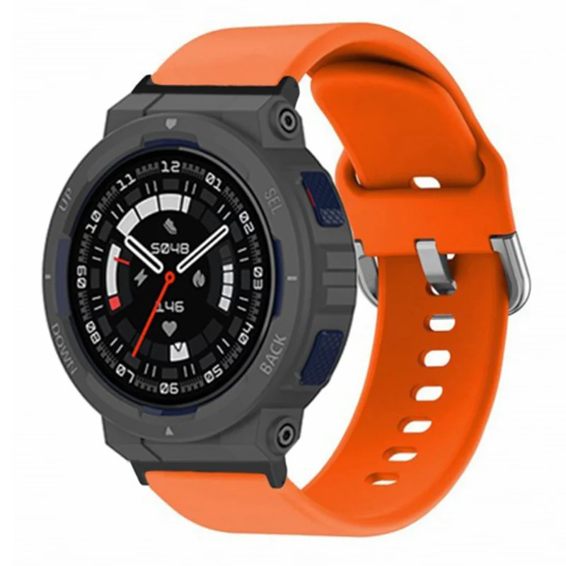 Huami Amazfit Active Edge A2212 Watch Strap Silicone Breathable Watch Band Replacement - Army Green