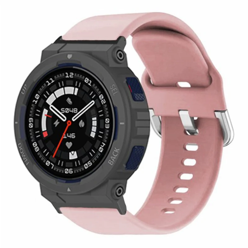 Huami Amazfit Active Edge A2212 Watch Strap Silicone Breathable Watch Band Replacement - Army Green