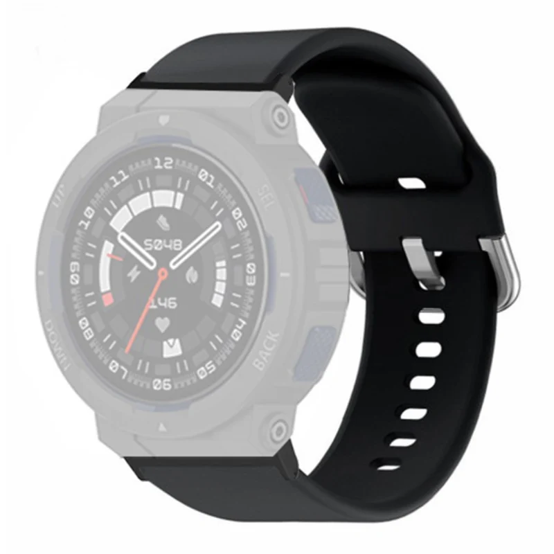 Huami Amazfit Active Edge A2212 Watch Strap Silicone Breathable Watch Band Replacement - Army Green
