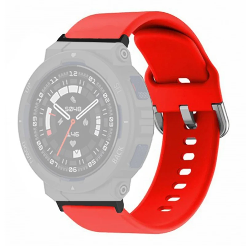 Huami Amazfit Active Edge A2212 Watch Strap Silicone Breathable Watch Band Replacement - Army Green