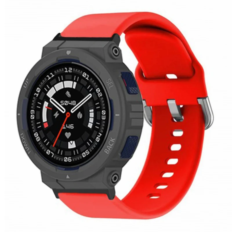 Huami Amazfit Active Edge A2212 Watch Strap Silicone Breathable Watch Band Replacement - Army Green