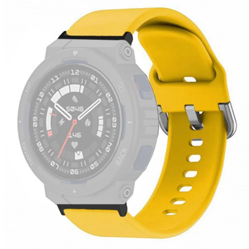 Huami Amazfit Active Edge A2212 Watch Strap Silicone Breathable Watch Band Replacement - Army Green