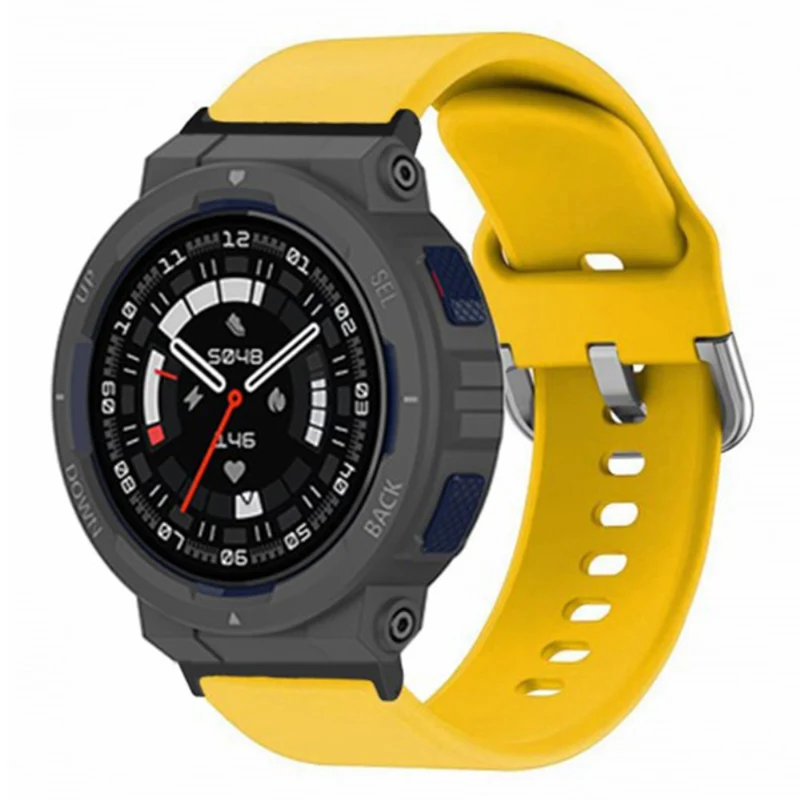 Huami Amazfit Active Edge A2212 Watch Strap Silicone Breathable Watch Band Replacement - Army Green