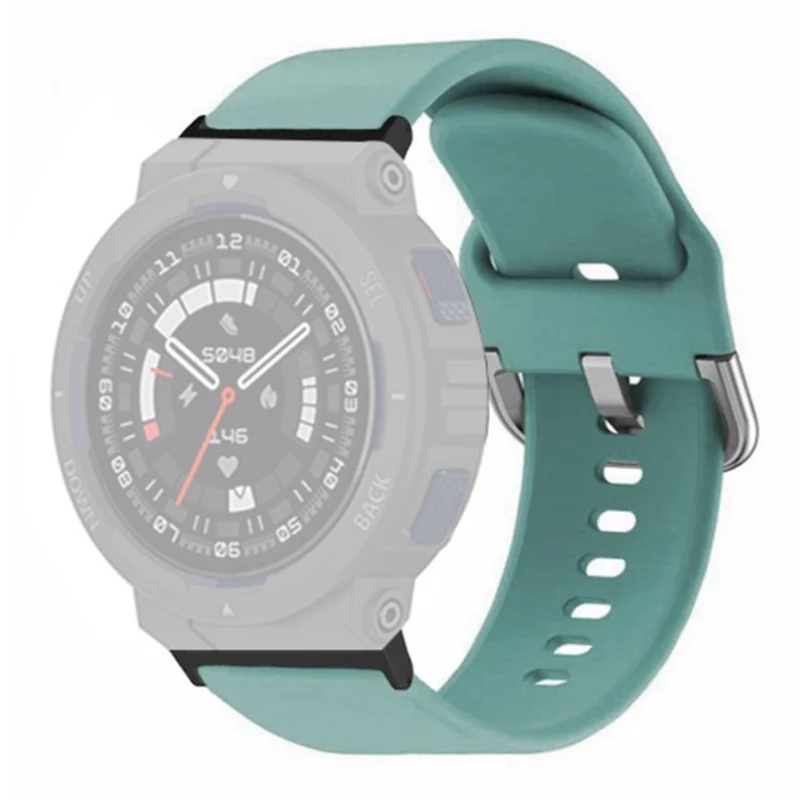 Huami Amazfit Active Edge A2212 Watch Strap Silicone Breathable Watch Band Replacement - Army Green