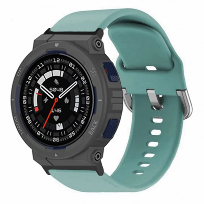 Huami Amazfit Active Edge A2212 Watch Strap Silicone Breathable Watch Band Replacement - Army Green