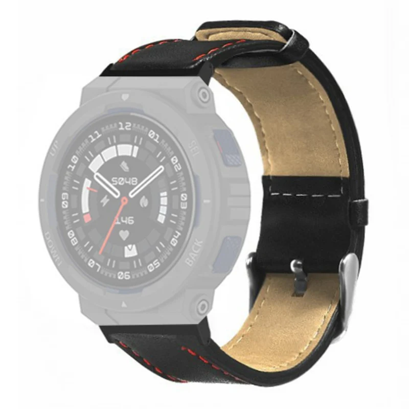 Huami Amazfit Active Edge A2212 Watch Strap Cow Leather Replacement Wrist Band