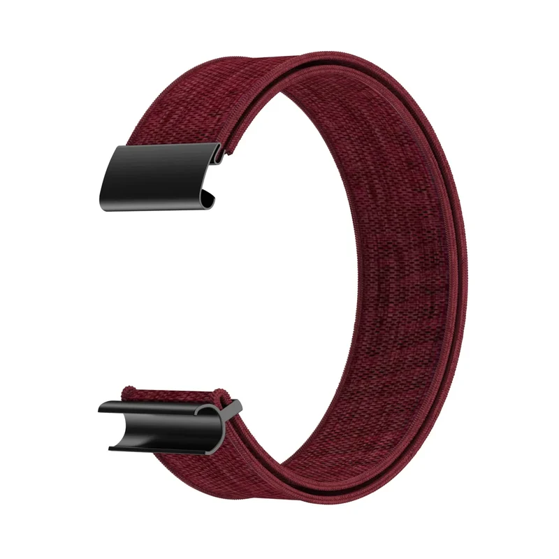 WHOOP 5.0 Knitted Nylon Armband (Weinrot)