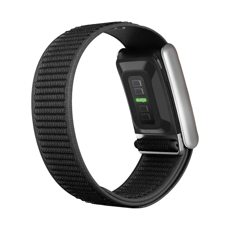 WHOOP 5.0 Nylon Hybrid Armband (Schwarz)
