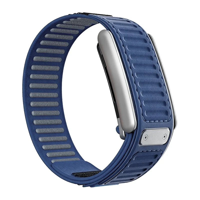 WHOOP 5.0 Nylon Hybrid Armband (Blau)