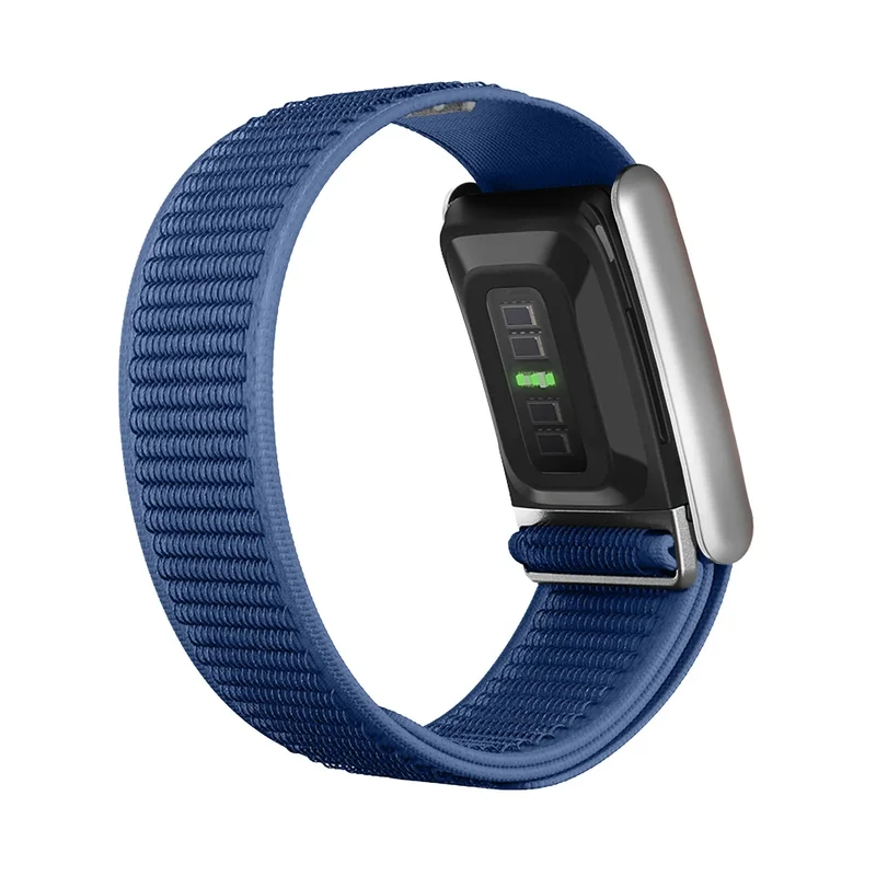 WHOOP 5.0 Nylon Hybrid Armband (Blau)