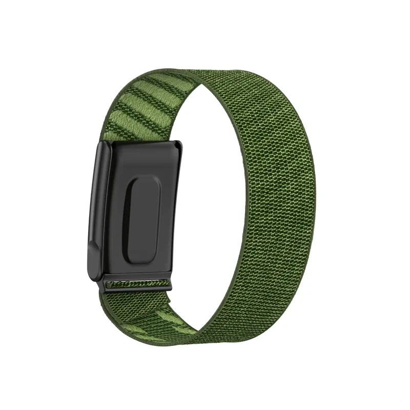 WHOOP 5.0 Knitted Nylon Armband (Dunkelgrün)