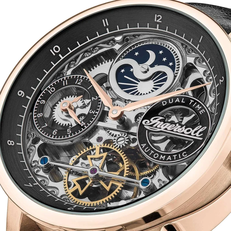 Ingersoll The Jazz I07705 Herrenuhr • Automatikwerk • Mondphasenanzeige