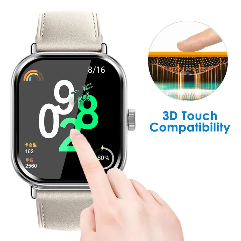 1 pack Xiaomi Redmi Watch 4 Flexible and Soft Film 3D Smartwatch Screen Protector