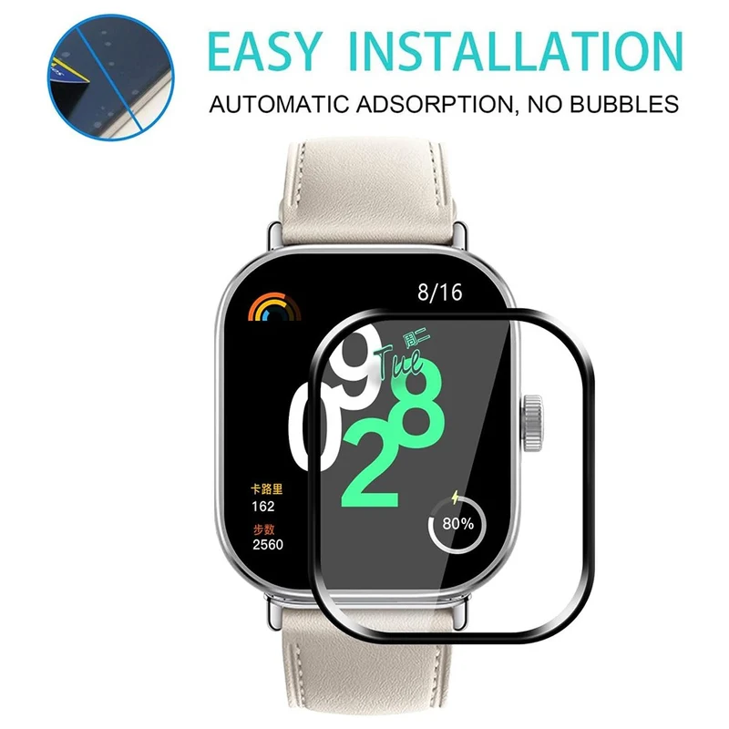 1 pack Xiaomi Redmi Watch 4 Flexible and Soft Film 3D Smartwatch Screen Protector