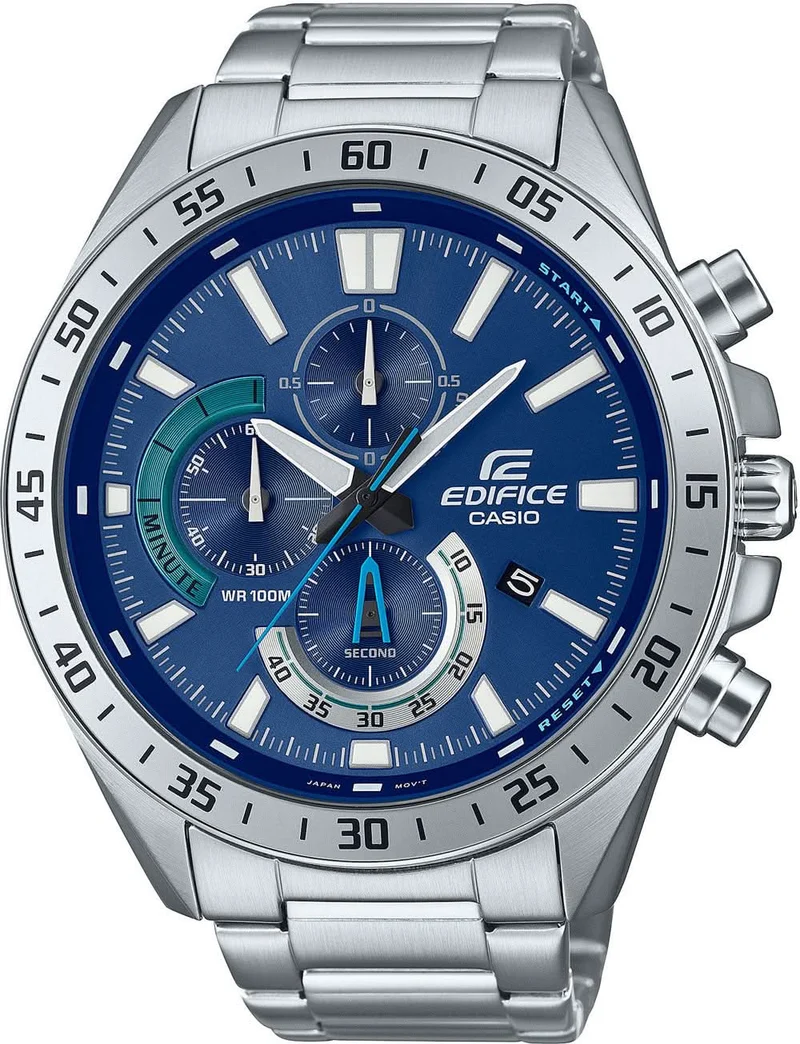 Casio Edifice EFV-620D-2AVUEF Herrenuhr • Sportlicher Chronograph • Markantes Edelstahl-Design