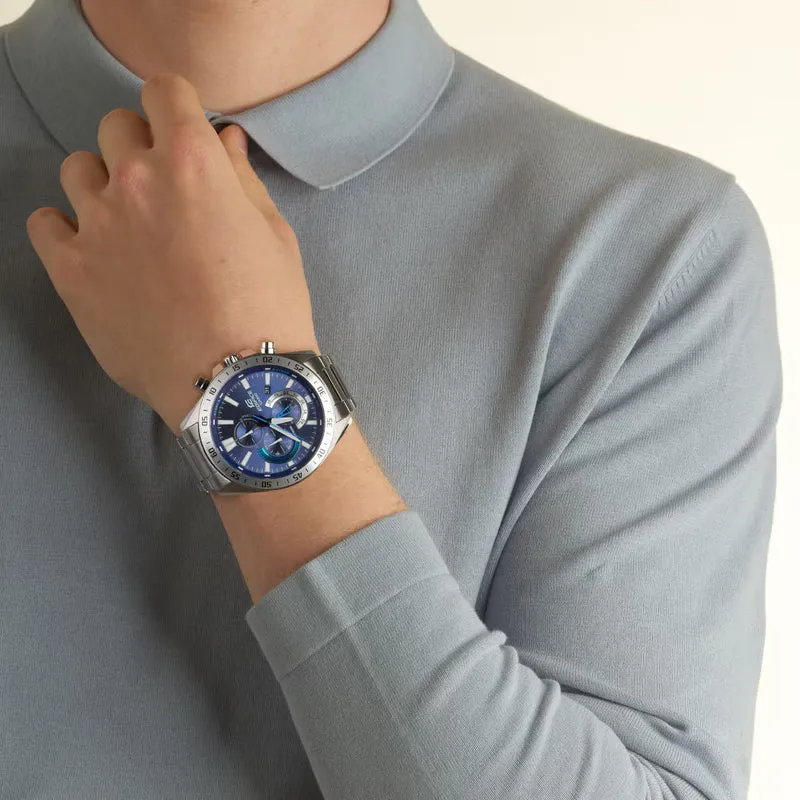 Casio Edifice EFV-620D-2AVUEF Herrenuhr • Sportlicher Chronograph • Markantes Edelstahl-Design
