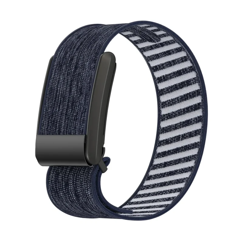 WHOOP 5.0 Knitted Nylon Armband (Indigo Blau)