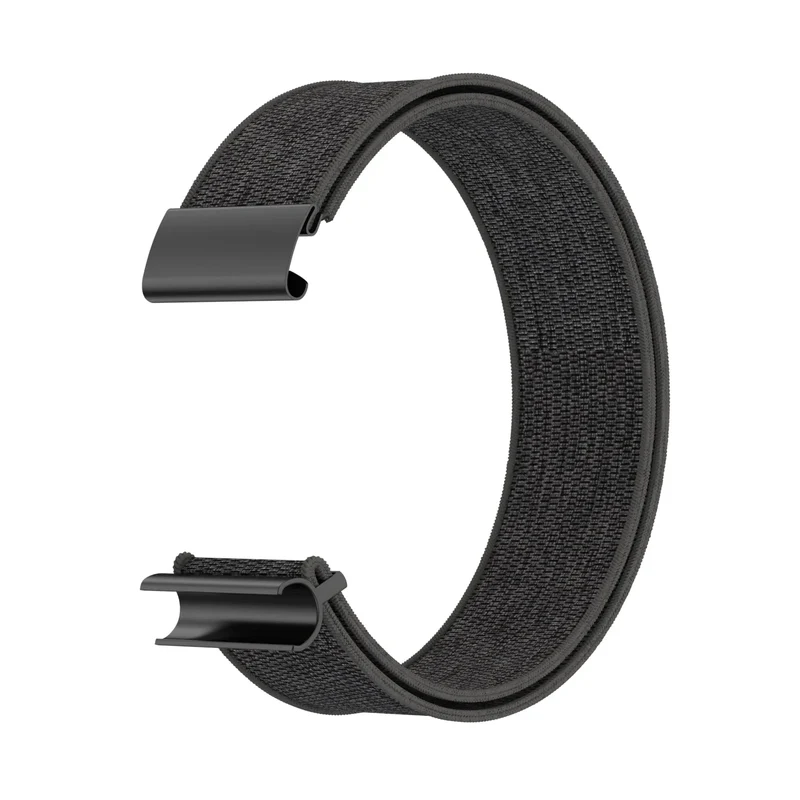 WHOOP 5.0 Knitted Nylon Armband (Schwarz/Grau)