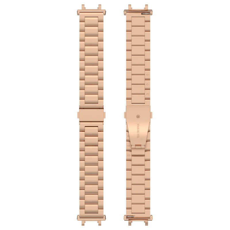 Huami Amazfit Active Edge A2212 Stainless Steel 3 Beads Wrist Band Replacement Watch Strap - Rose Gold