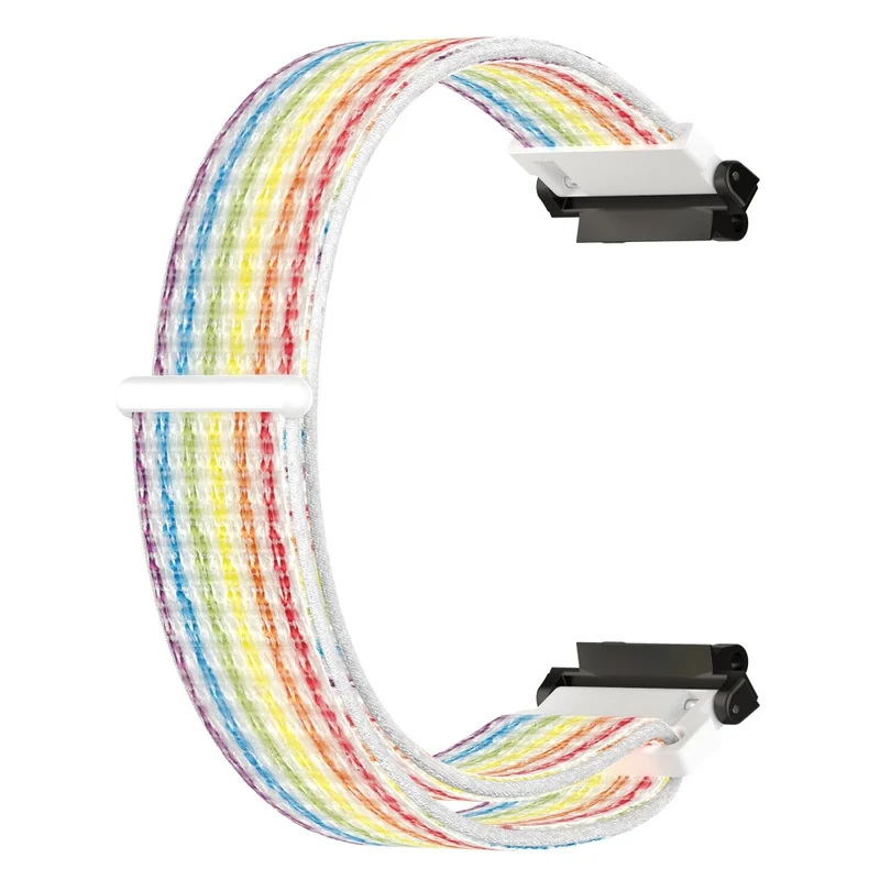 Huami Amazfit Active Edge A2212 Nylon Watch Band Adjustable Magic Tape Strap - Cyan Grey
