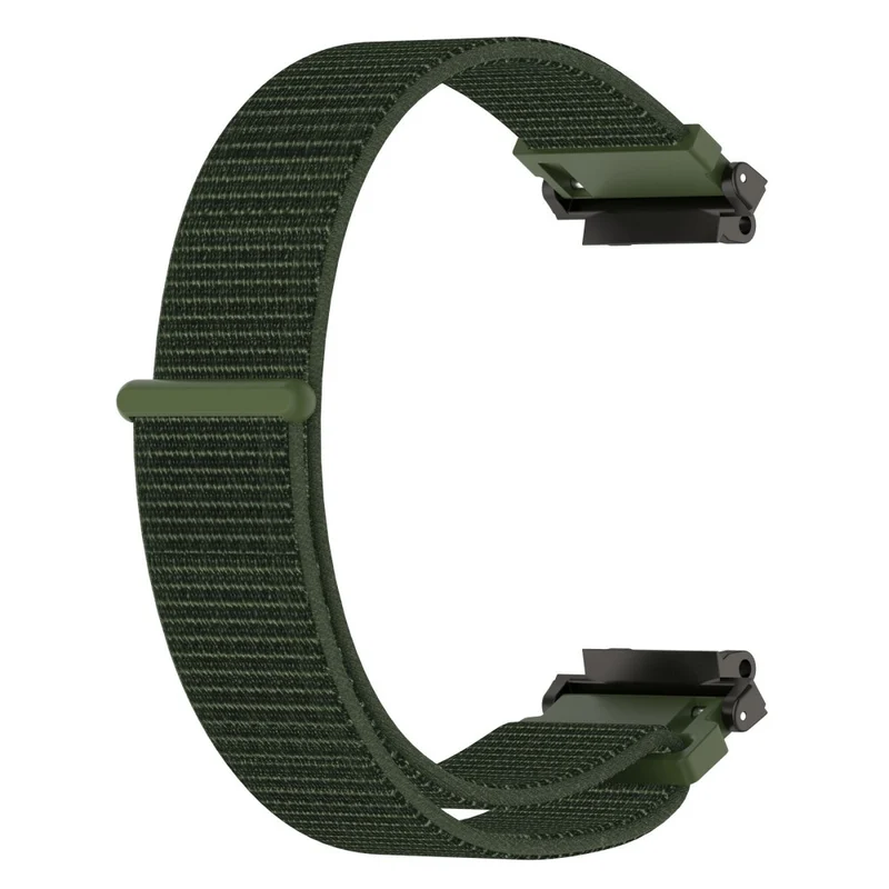 Huami Amazfit Active Edge A2212 Nylon Watch Band Adjustable Magic Tape Strap - Cyan Grey