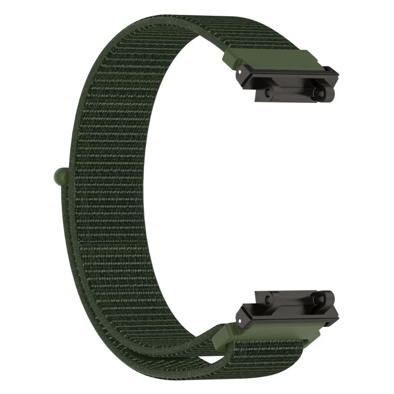 Huami Amazfit Active Edge A2212 Nylon Watch Band Adjustable Magic Tape Strap - Cyan Grey