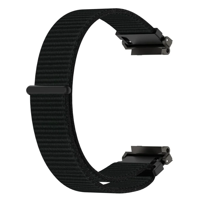 Huami Amazfit Active Edge A2212 Nylon Watch Band Adjustable Magic Tape Strap - Cyan Grey