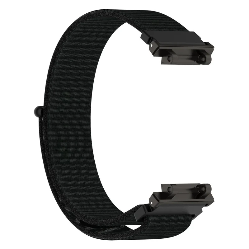 Huami Amazfit Active Edge A2212 Nylon Watch Band Adjustable Magic Tape Strap - Cyan Grey