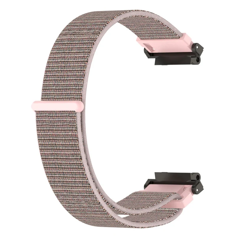 Huami Amazfit Active Edge A2212 Nylon Watch Band Adjustable Magic Tape Strap - Cyan Grey
