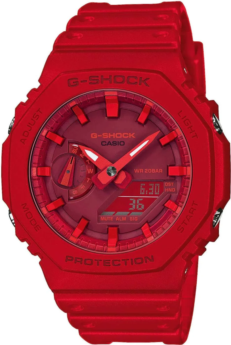 Casio G-Shock GA-2100-4AER Herrenuhr • Extreme Stoßfestigkeit • Kultiges Retro-Design