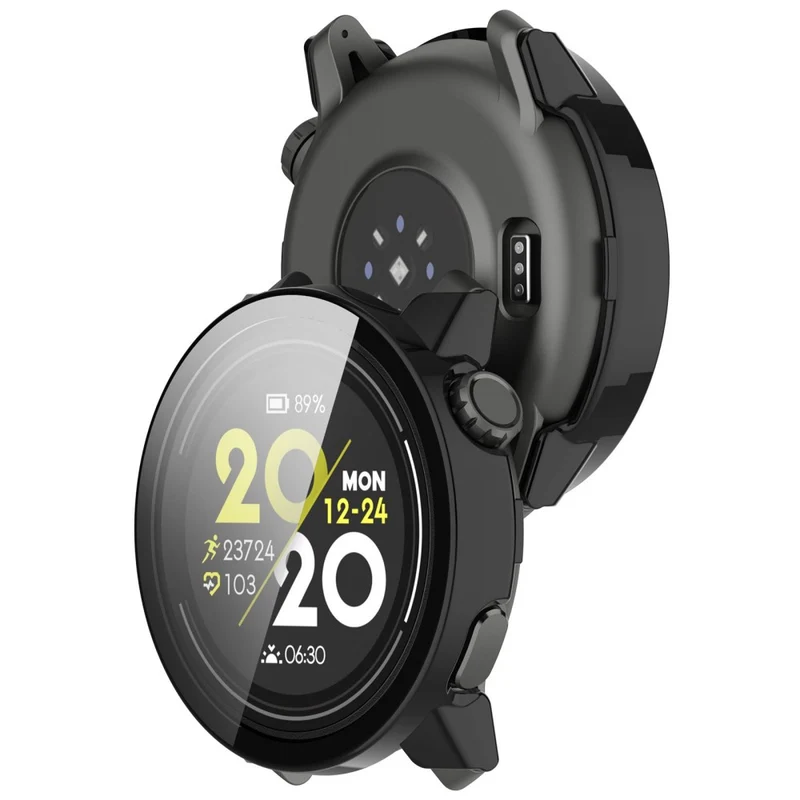 For Coros Pace 3 Protective Case Hard Watch Cover with Tempered Glass Screen Protector
