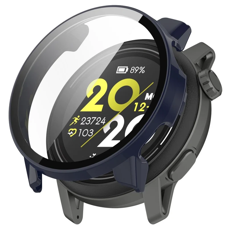 For Coros Pace 3 Protective Case Hard Watch Cover with Tempered Glass Screen Protector