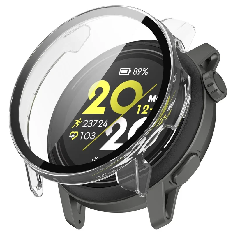 For Coros Pace 3 Protective Case Hard Watch Cover with Tempered Glass Screen Protector