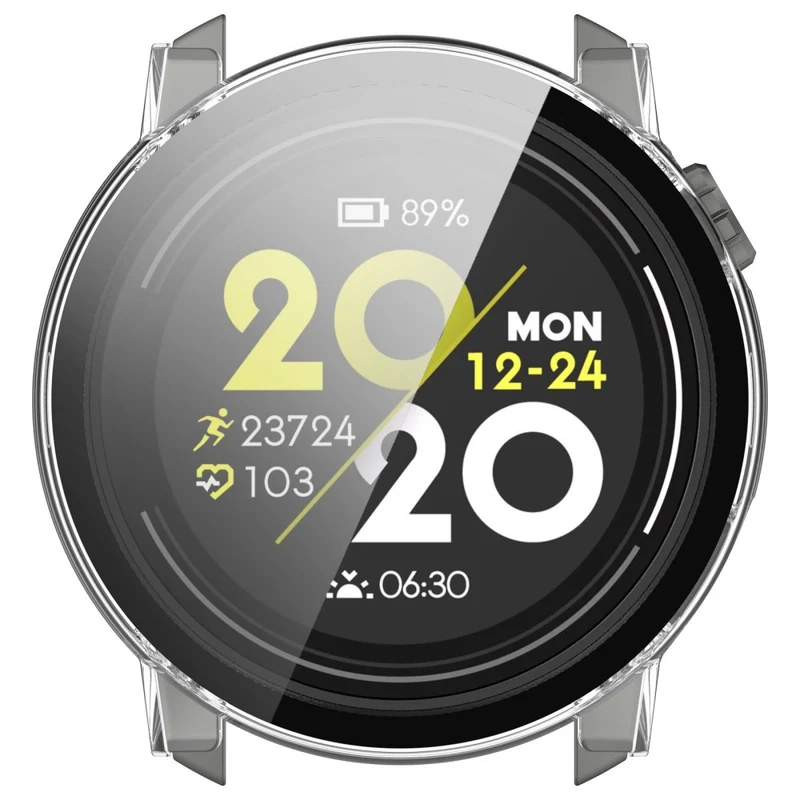For Coros Pace 3 Protective Case Hard Watch Cover with Tempered Glass Screen Protector