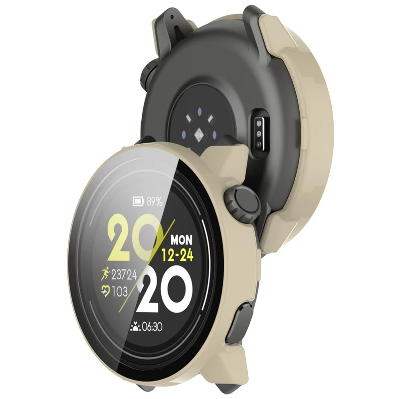For Coros Pace 3 Protective Case Hard Watch Cover with Tempered Glass Screen Protector