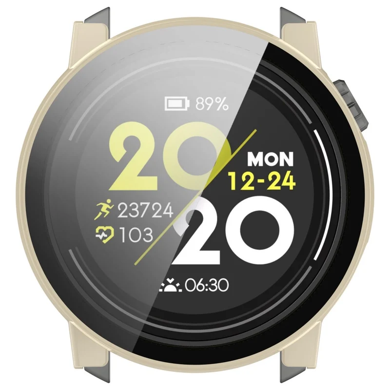 For Coros Pace 3 Protective Case Hard Watch Cover with Tempered Glass Screen Protector
