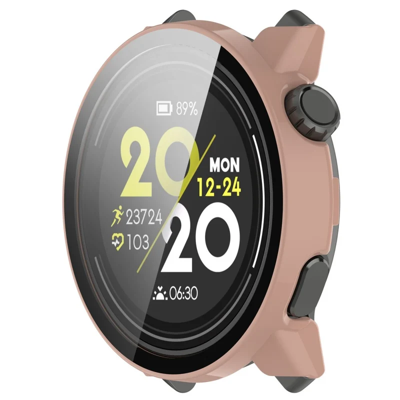 For Coros Pace 3 Protective Case Hard Watch Cover with Tempered Glass Screen Protector