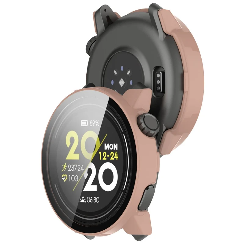 For Coros Pace 3 Protective Case Hard Watch Cover with Tempered Glass Screen Protector