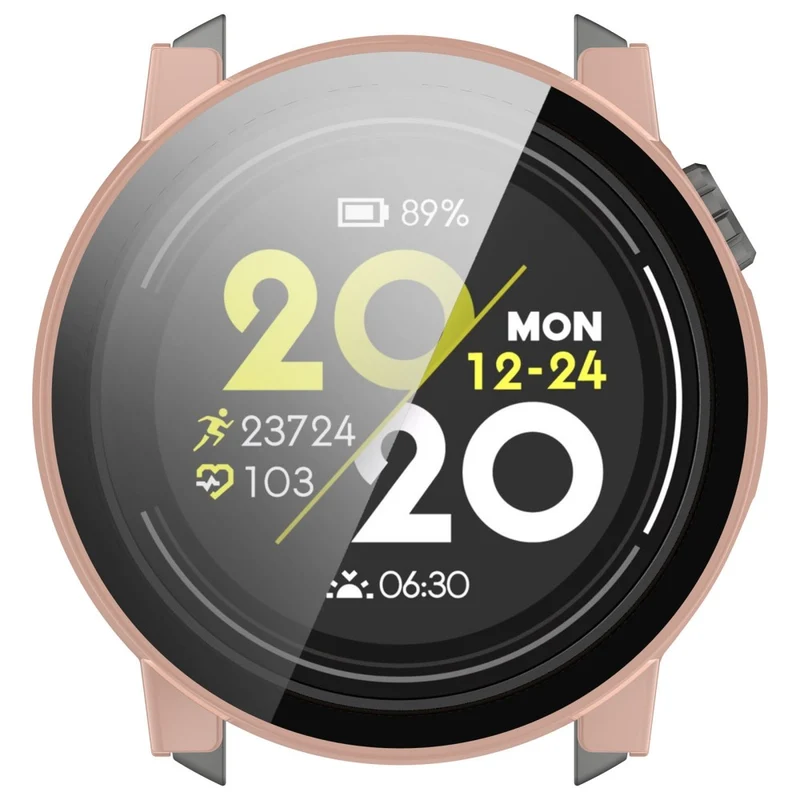 For Coros Pace 3 Protective Case Hard Watch Cover with Tempered Glass Screen Protector