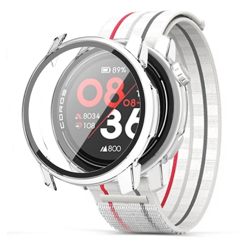 Coros Pace 3 Watch Case All-Round Cover with Tempered Glass Screen Protector
