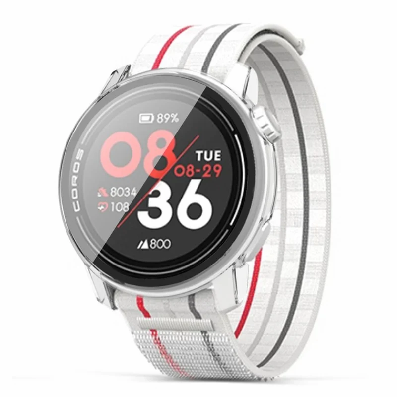 Coros Pace 3 Hard Frame Watch Case Cover with Tempered Glass Screen Film