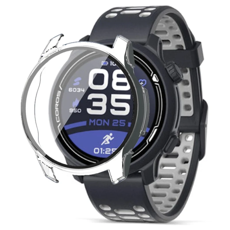 Coros Pace 2 Watch Case Hard Full Protective Cover with Screen Protector