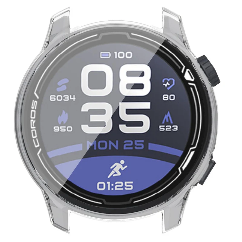 Coros Pace 2 Watch Case Hard Full Protective Cover with Screen Protector