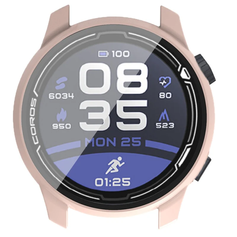 Coros Pace 2 Watch Case Hard Full Protective Cover with Screen Protector