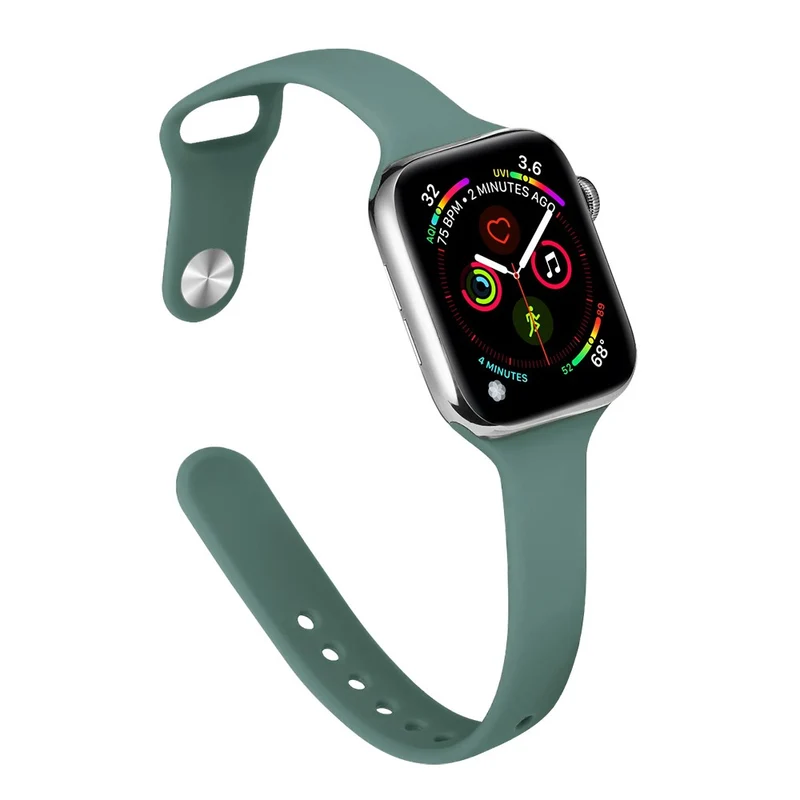 Apple Watch 41mm / 40mm / 38mm Slim Bands Wrist Strap - Dark Green