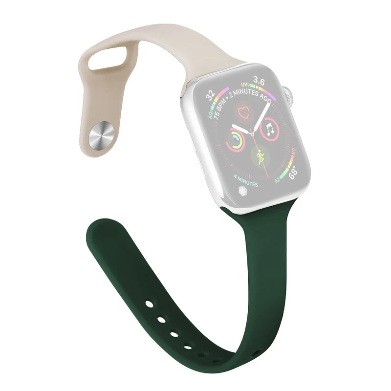 Apple Watch 41mm / 40mm / 38mm Slim Bands Wrist Strap - Dark Green