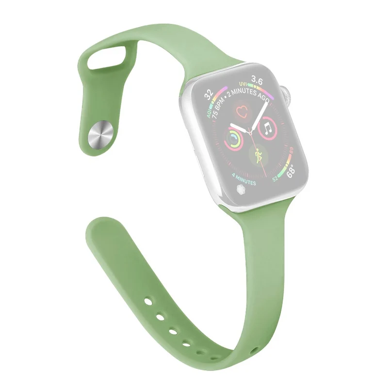 Apple Watch 41mm / 40mm / 38mm Slim Silicone Watch Band - Hot Pink